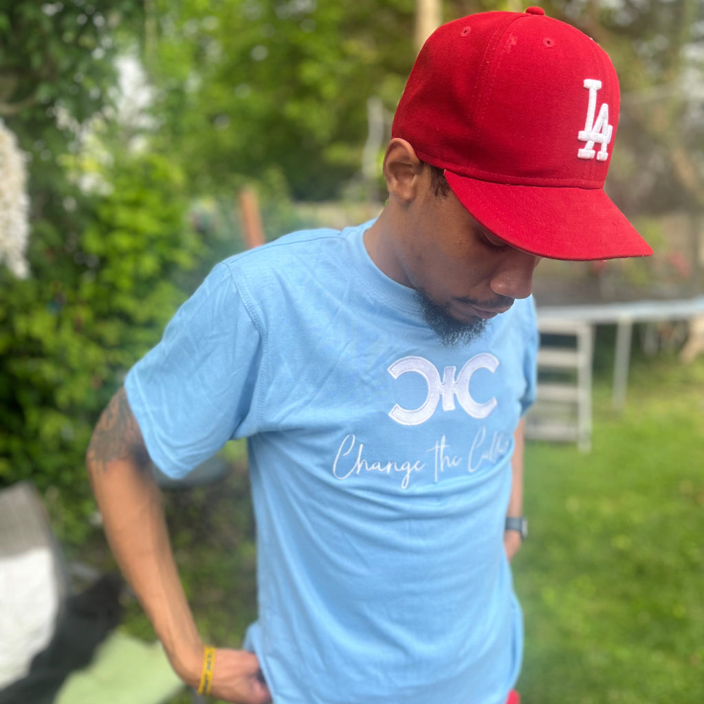 BLUE CTC WHT TITAN T SHIRT